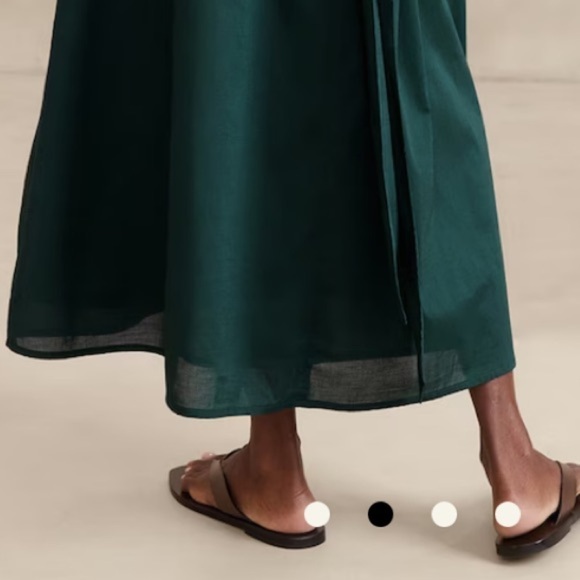 New - VOILE WRAP-WAIST MAXI DRESS - Picture 6 of 7